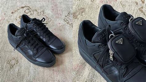 adidas forum low prada black|Closer Look: Prada x adidas Forum Low Black in Hand .